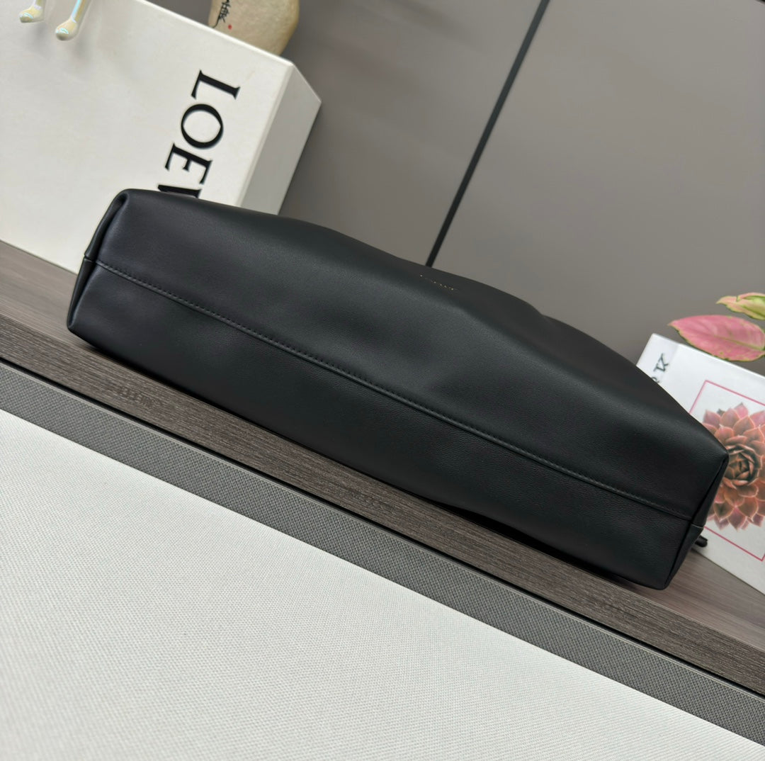 LOE LARGE 41 FLAMENCO PURSE BUCKET IN BLACK LAMBSKIN mysite