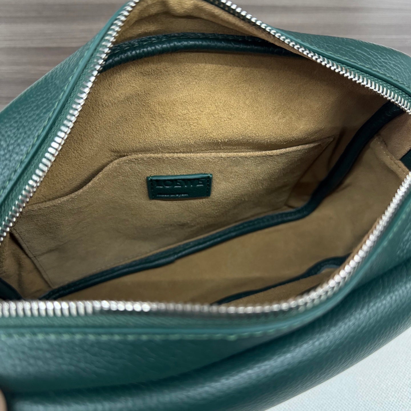 Loewe Messenger Bags 23 Dark Teal Green Cowhide mysite