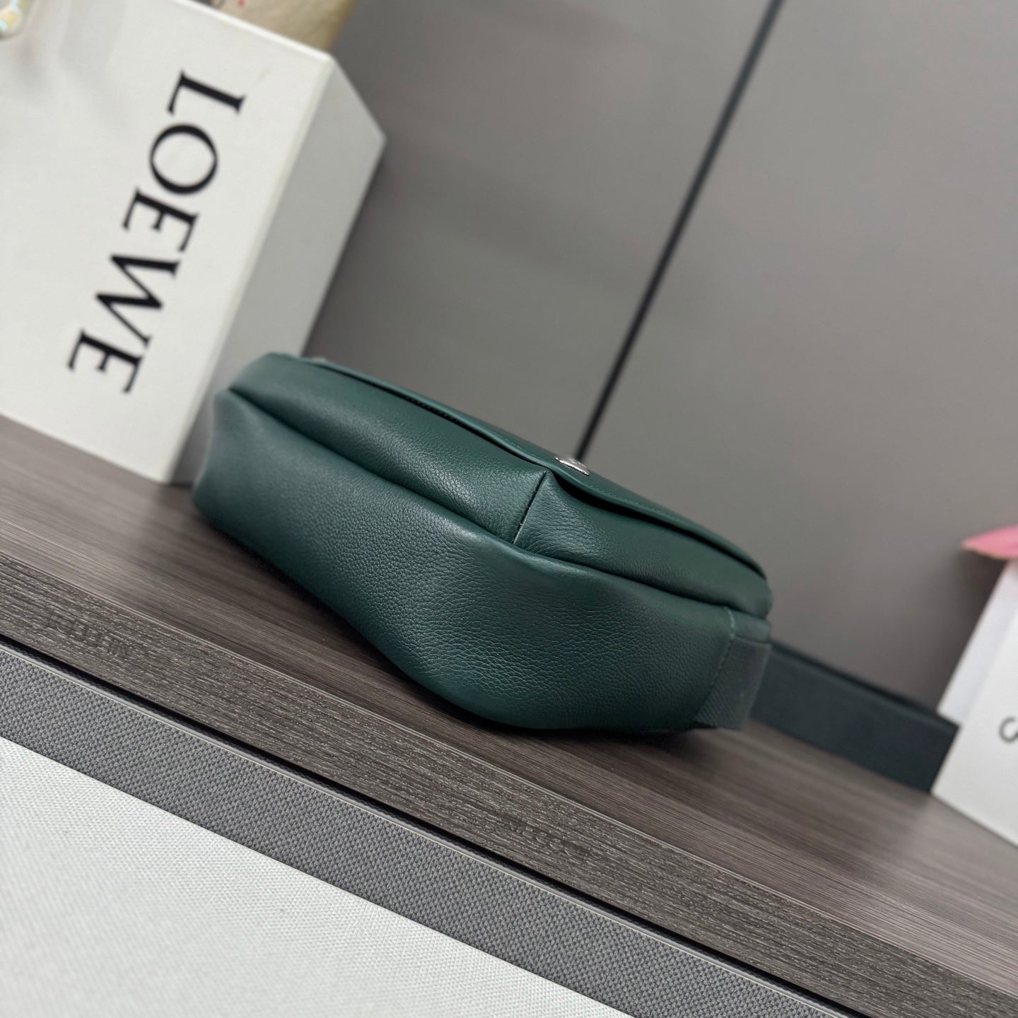 Loewe Messenger Bags 23 Dark Teal Green Cowhide mysite