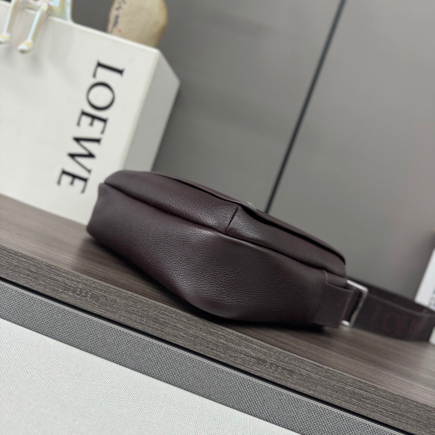 Loewe Messenger Bags 23 Dark Reddish Brown Cowhide mysite