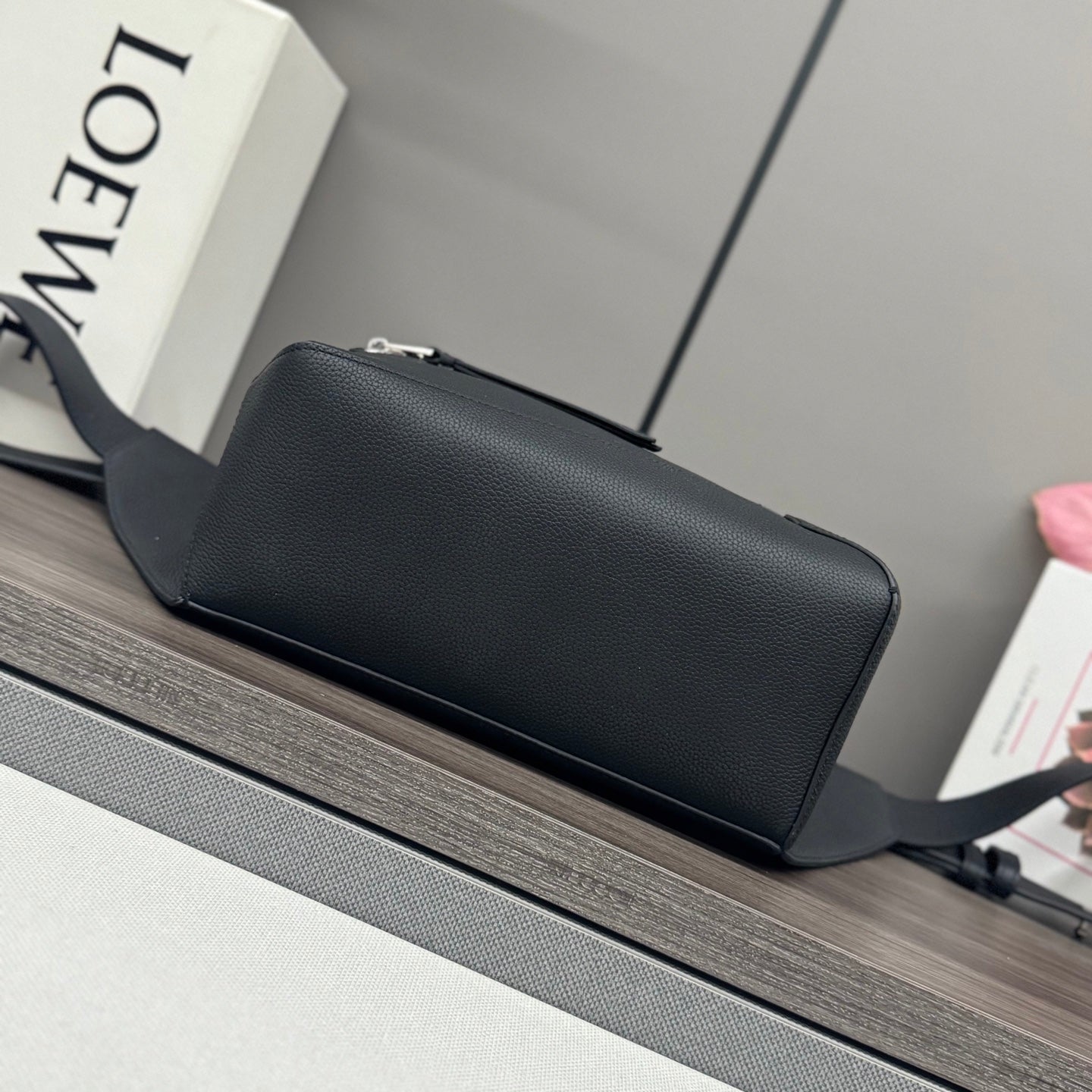 Loewe Puzzle Waist Bag 24 Black Cowhide mysite