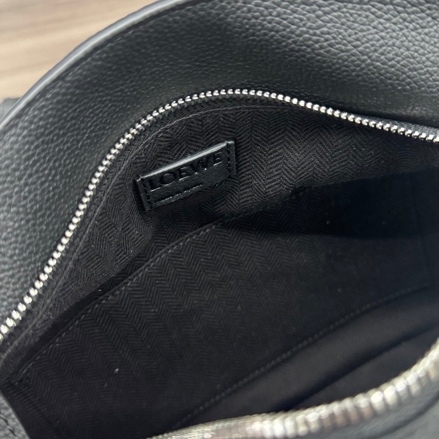 Loewe Puzzle Waist Bag 24 Black Cowhide mysite