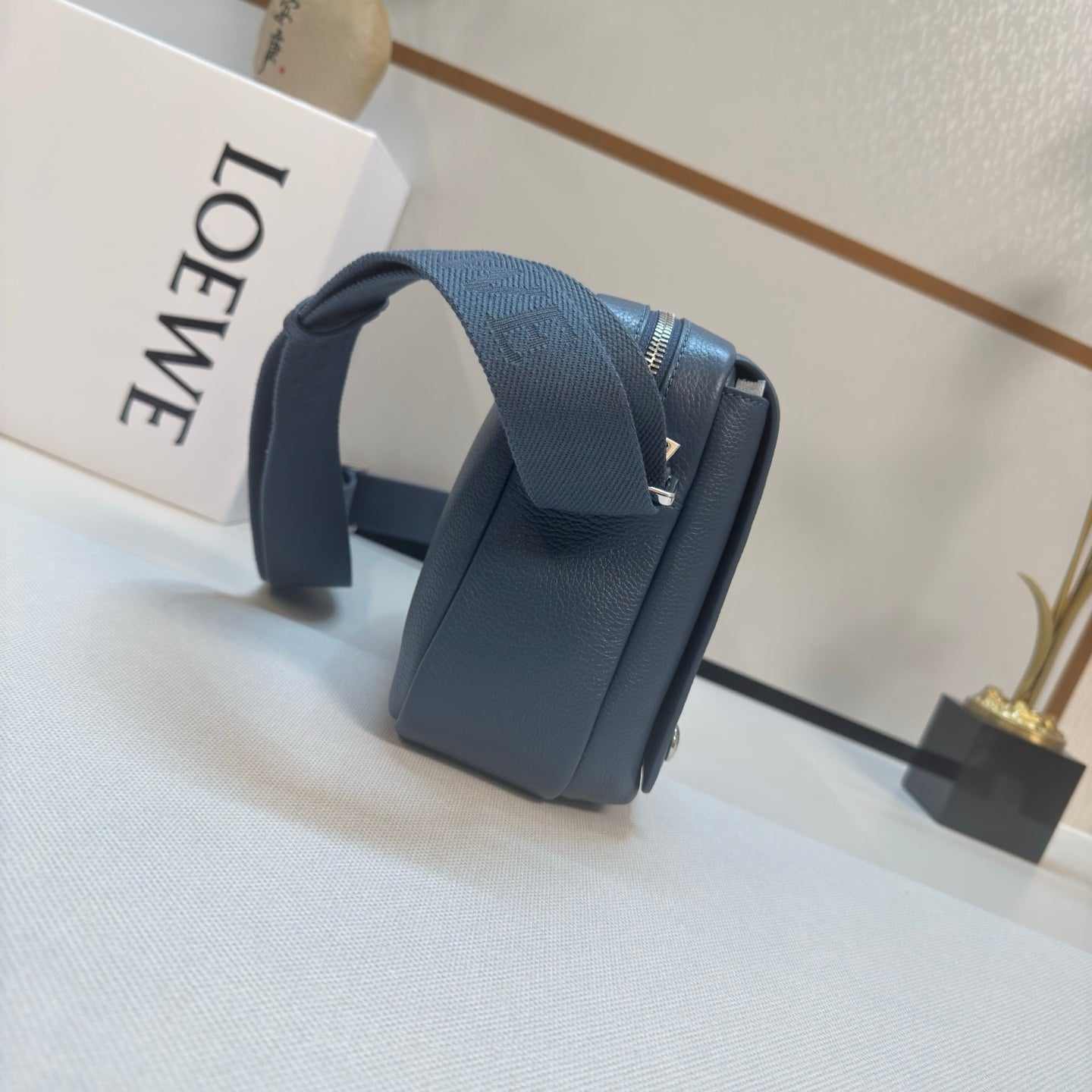 Loewe Messenger Bags 23 Navy Blue Cowhide mysite