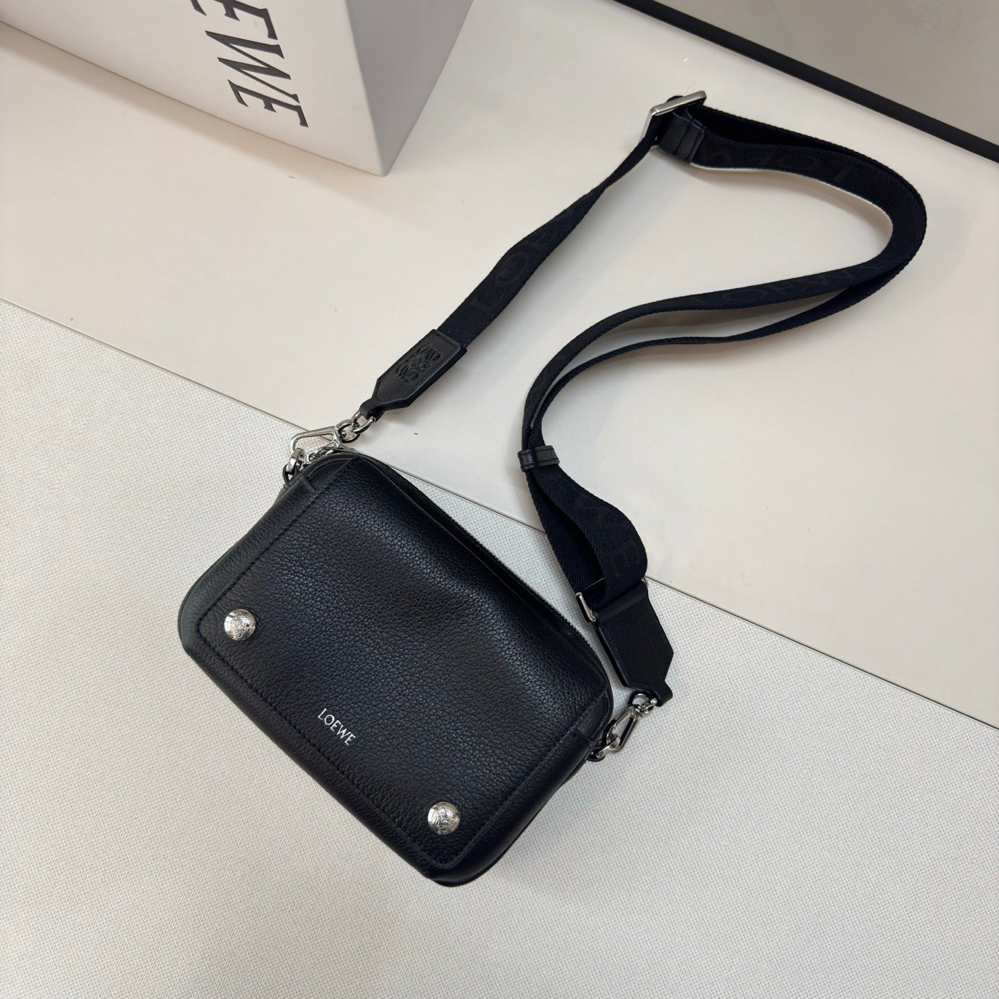 Loewe Messenger Bags 20 Black Cowhide mysite