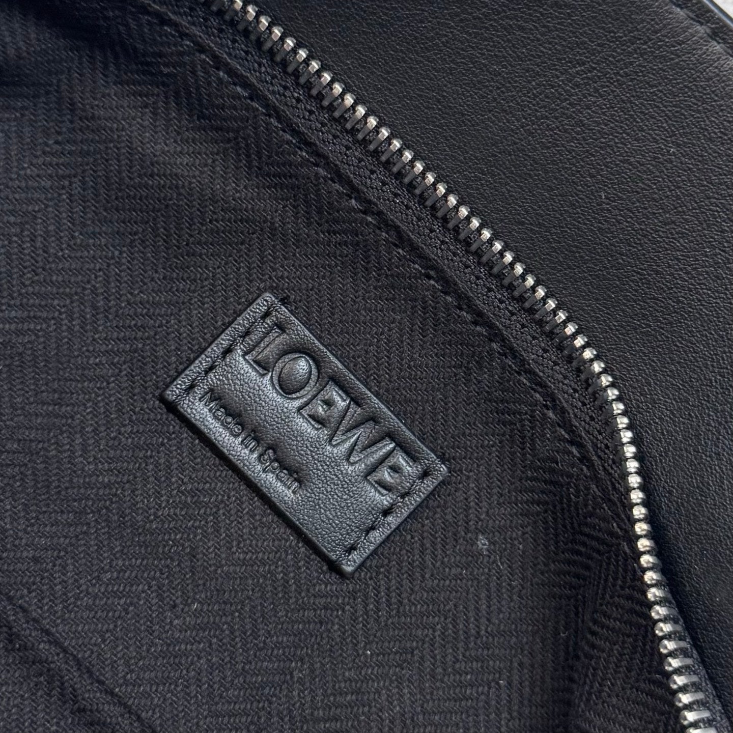 Loew Puzzle Biker Shoulder Bag 24cm Black Cowhide mysite