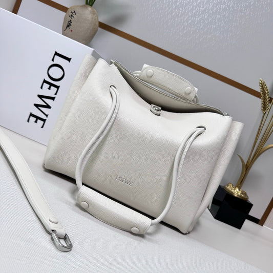 Loewe Madrid Bag 33cm White Grain Cowhide mysite