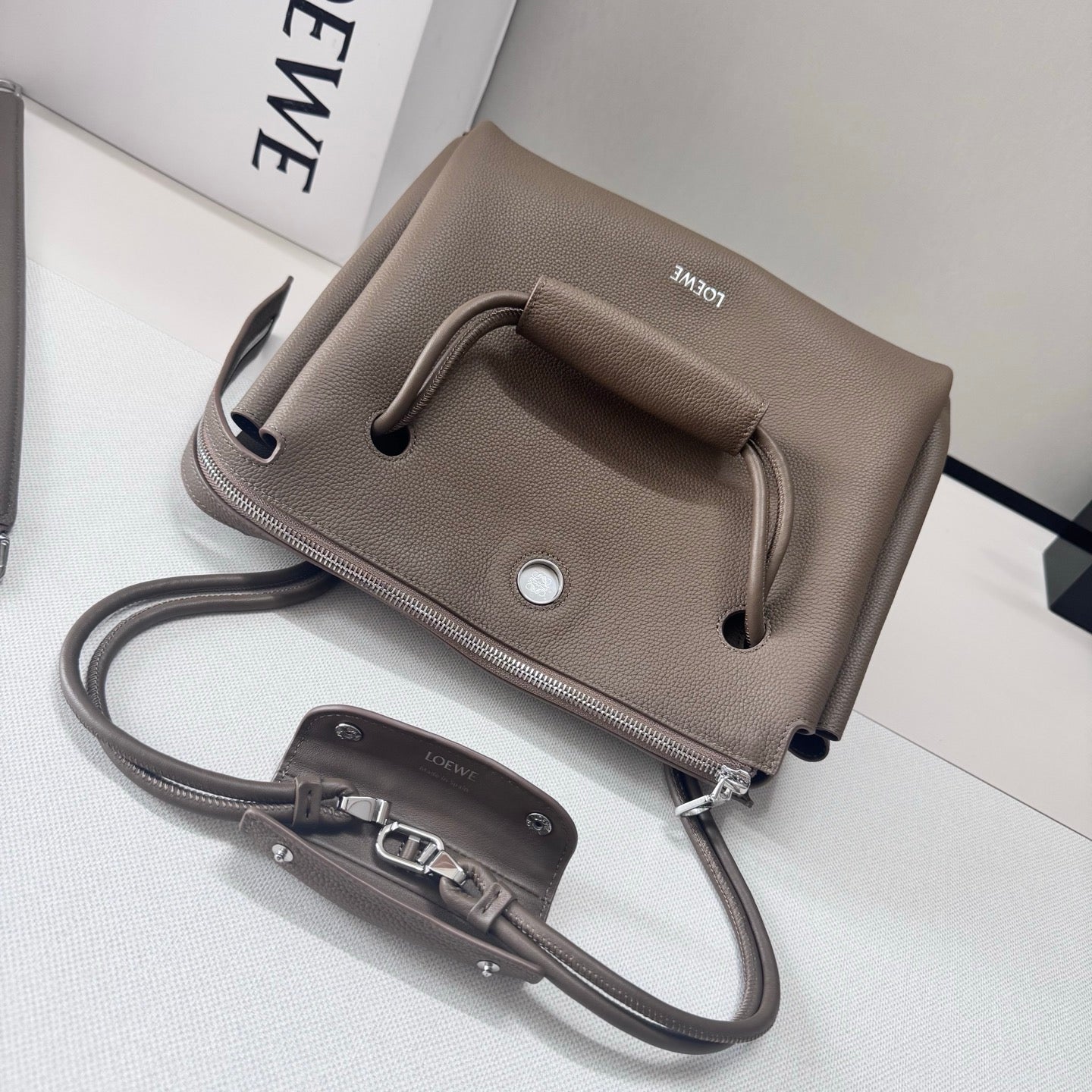 Loewe Madrid Bag 33cm Taupe Cowhide mysite