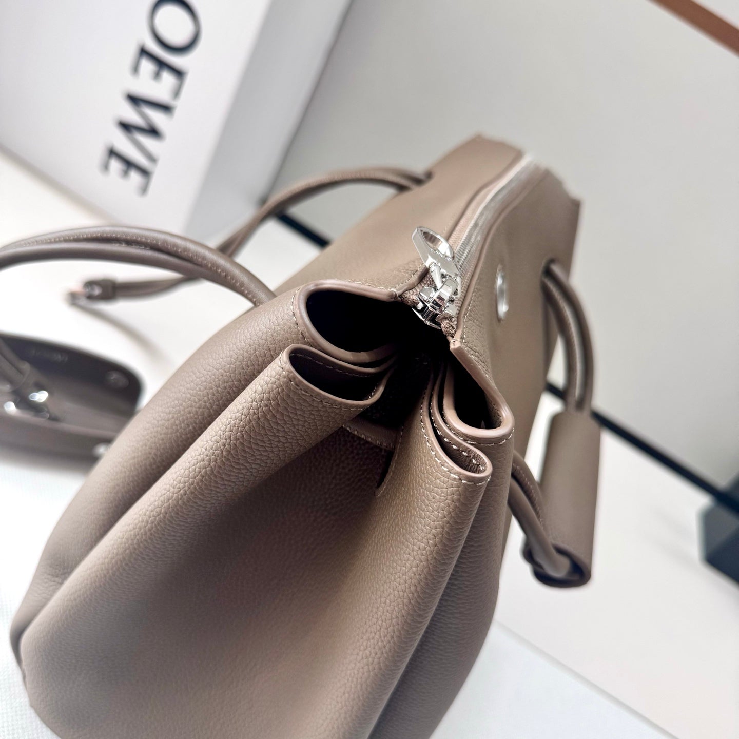 Loewe Madrid Bag 33cm Taupe Cowhide mysite