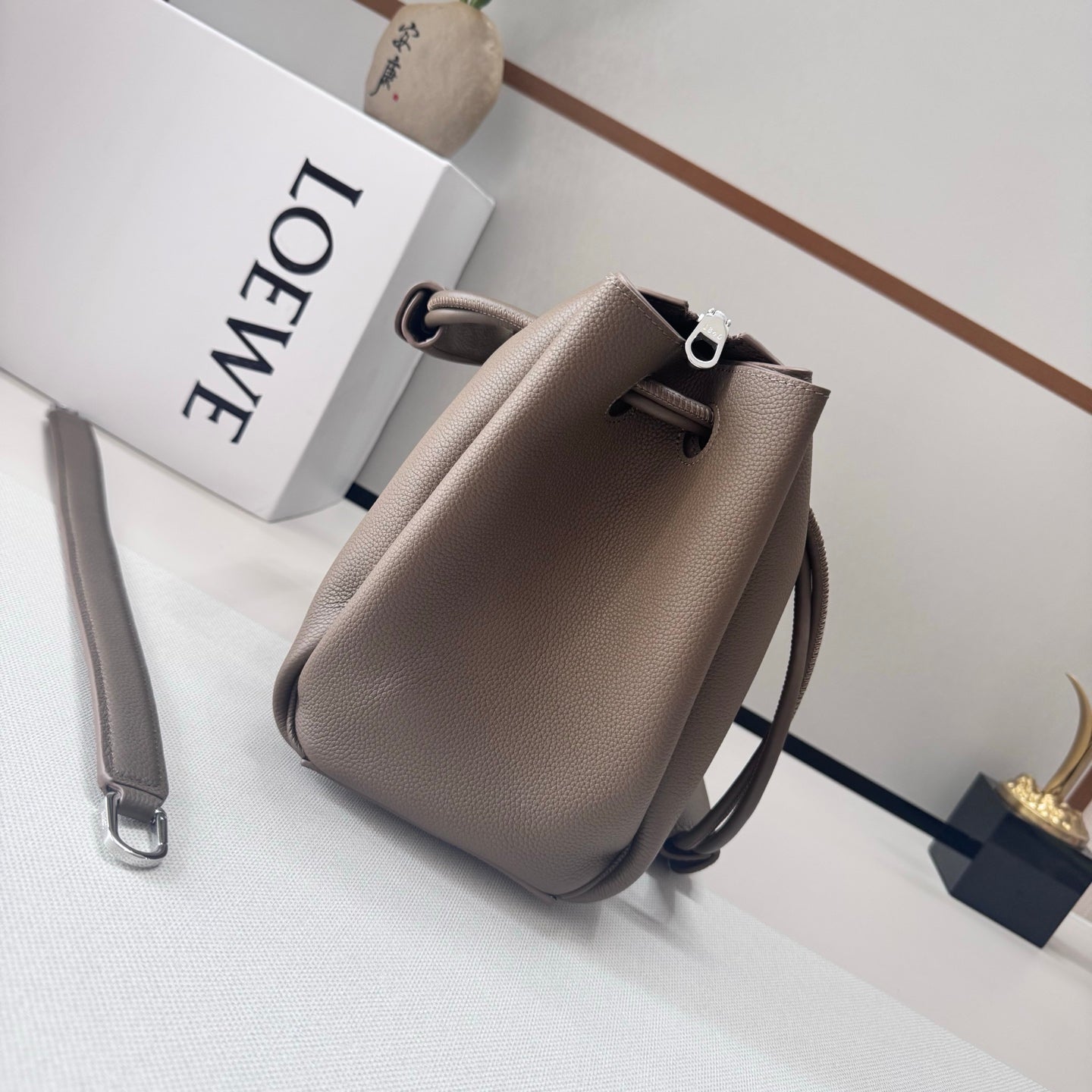 Loewe Madrid Bag 33cm Taupe Cowhide mysite