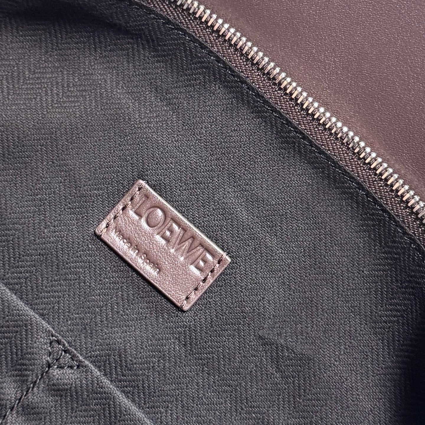 Loewe Puzzle Biker Bag 33 Dark Brown Cowhide mysite