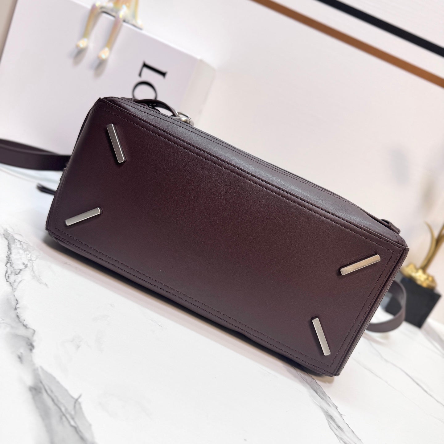 Loewe Puzzle Biker Bag 33 Dark Brown Cowhide mysite