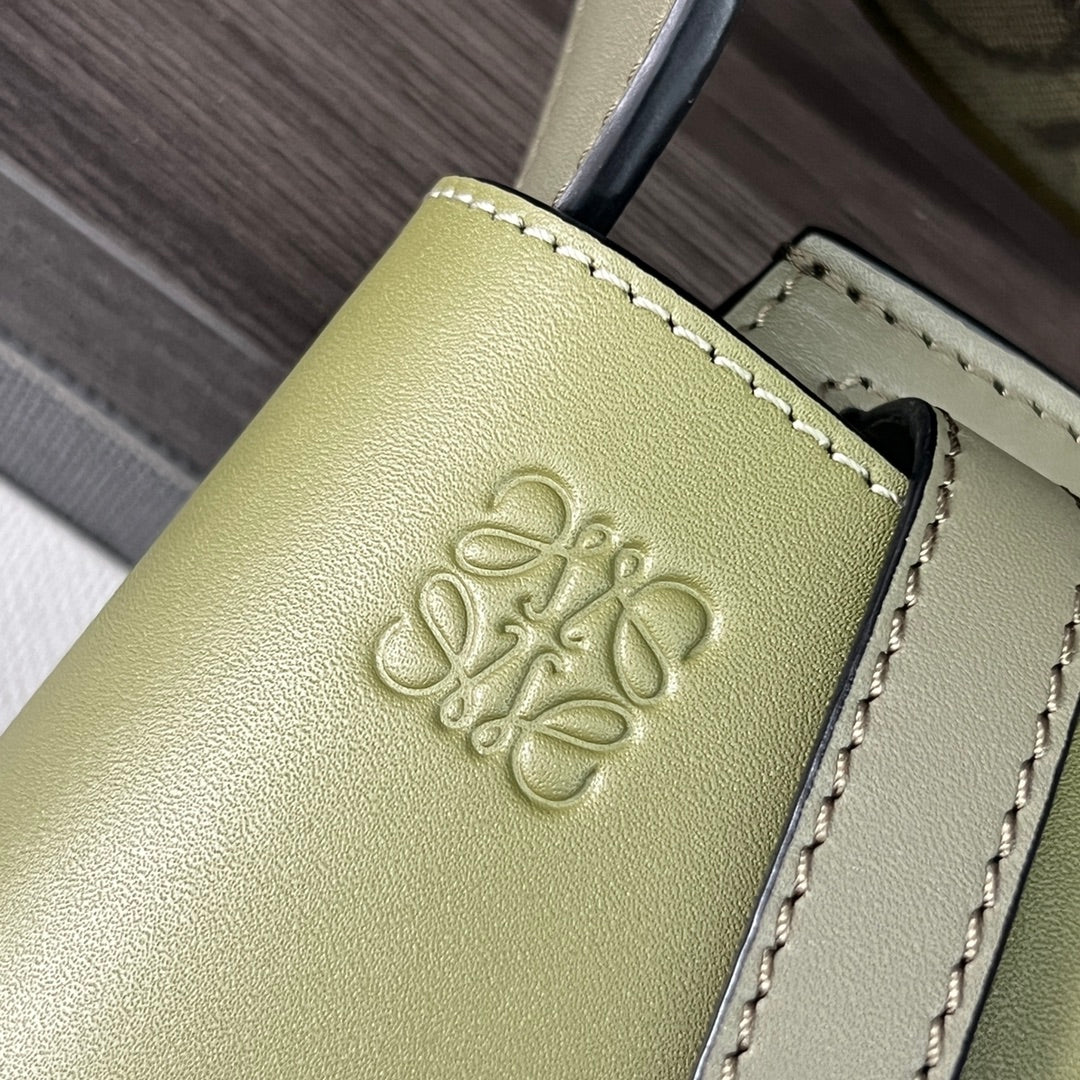 Mini Gate Dual bag in soft calfskin and jacquard Green smooth caflskin mysite