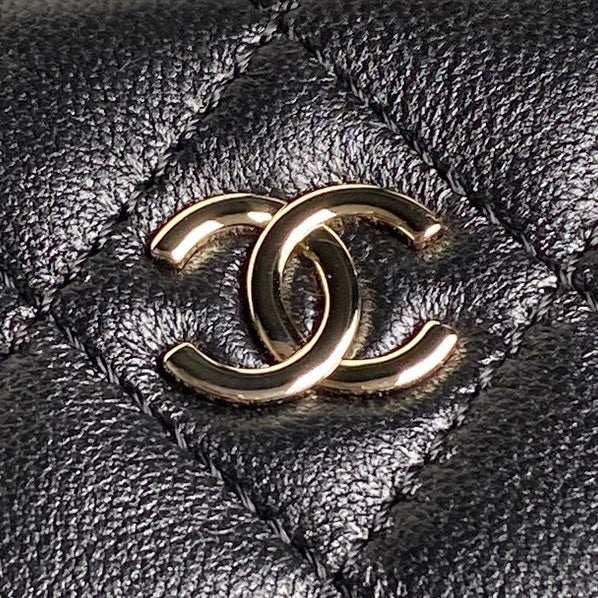 CC 25C Clutch With Strap 21cm Black Calfskin mysite