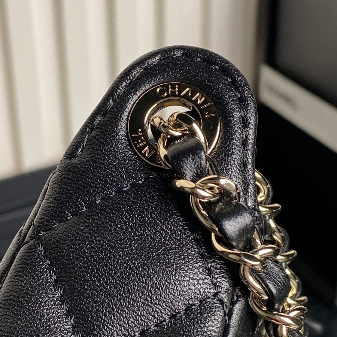 CC 25C Clutch With Strap 21cm Black Calfskin mysite