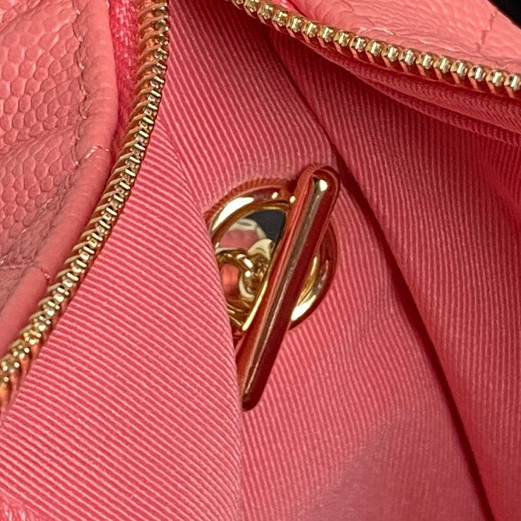 CC 25C Hobo Bag 21.5cm Top Handle Dark Pink Grained Calfskin mysite