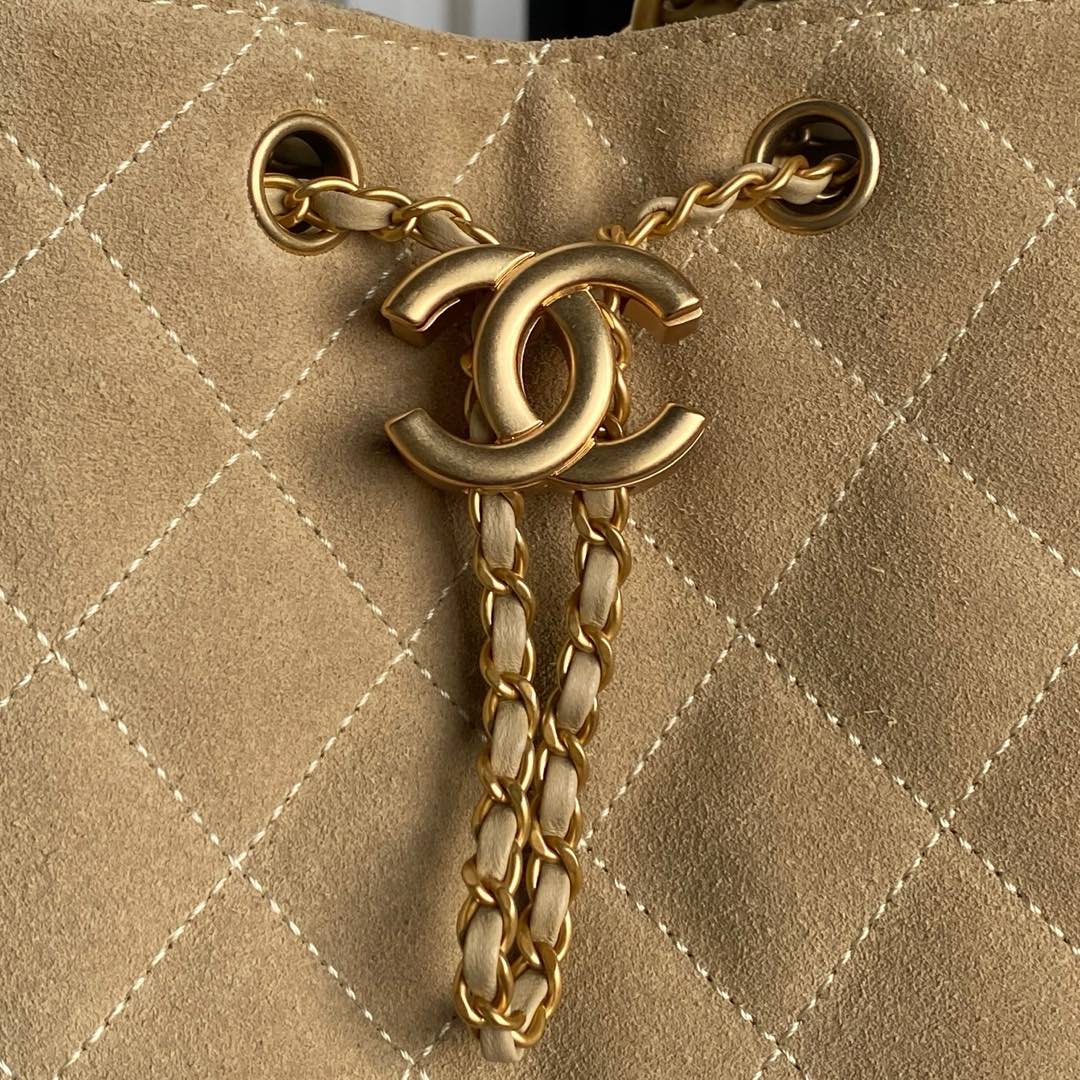 CC 25C Hobo Bag 40cm Beige Suede mysite