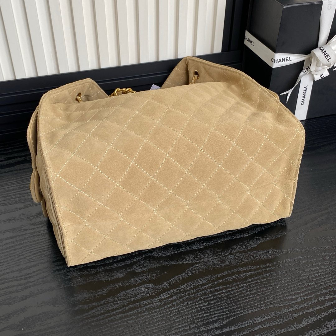 CC 25C Hobo Bag 40cm Beige Suede mysite