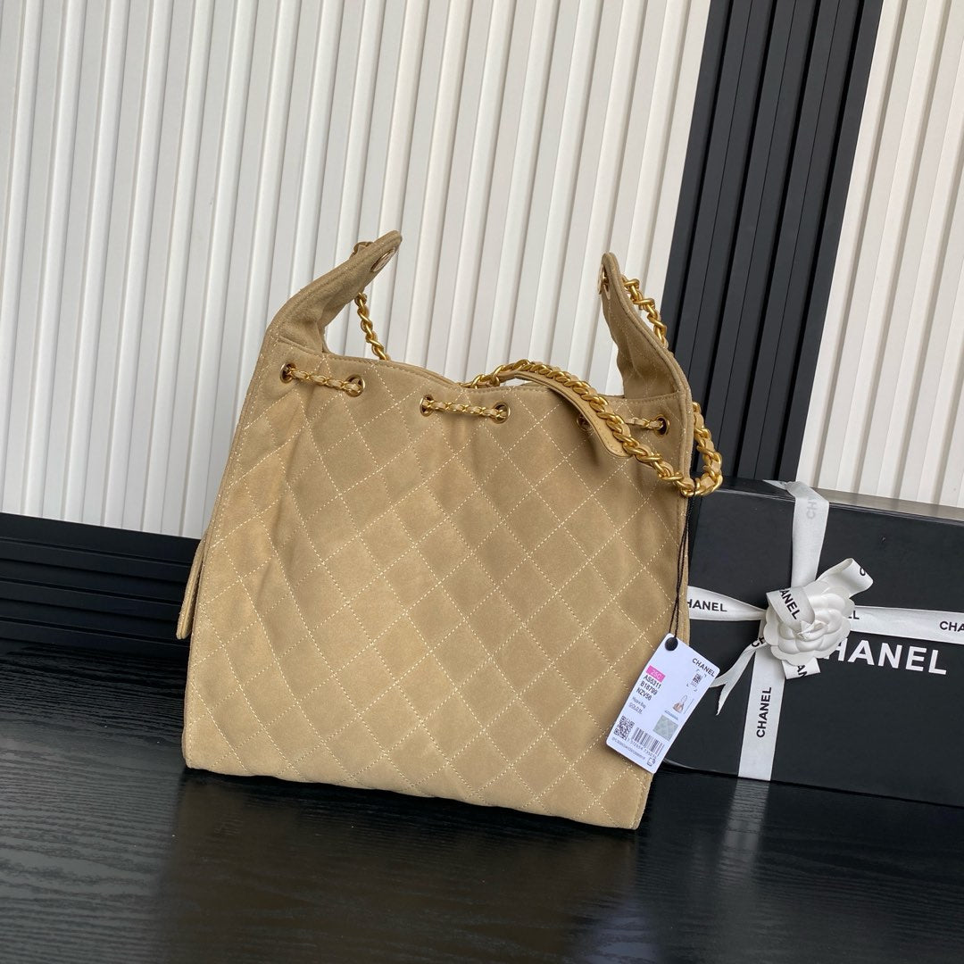 CC 25C Hobo Bag 40cm Beige Suede mysite