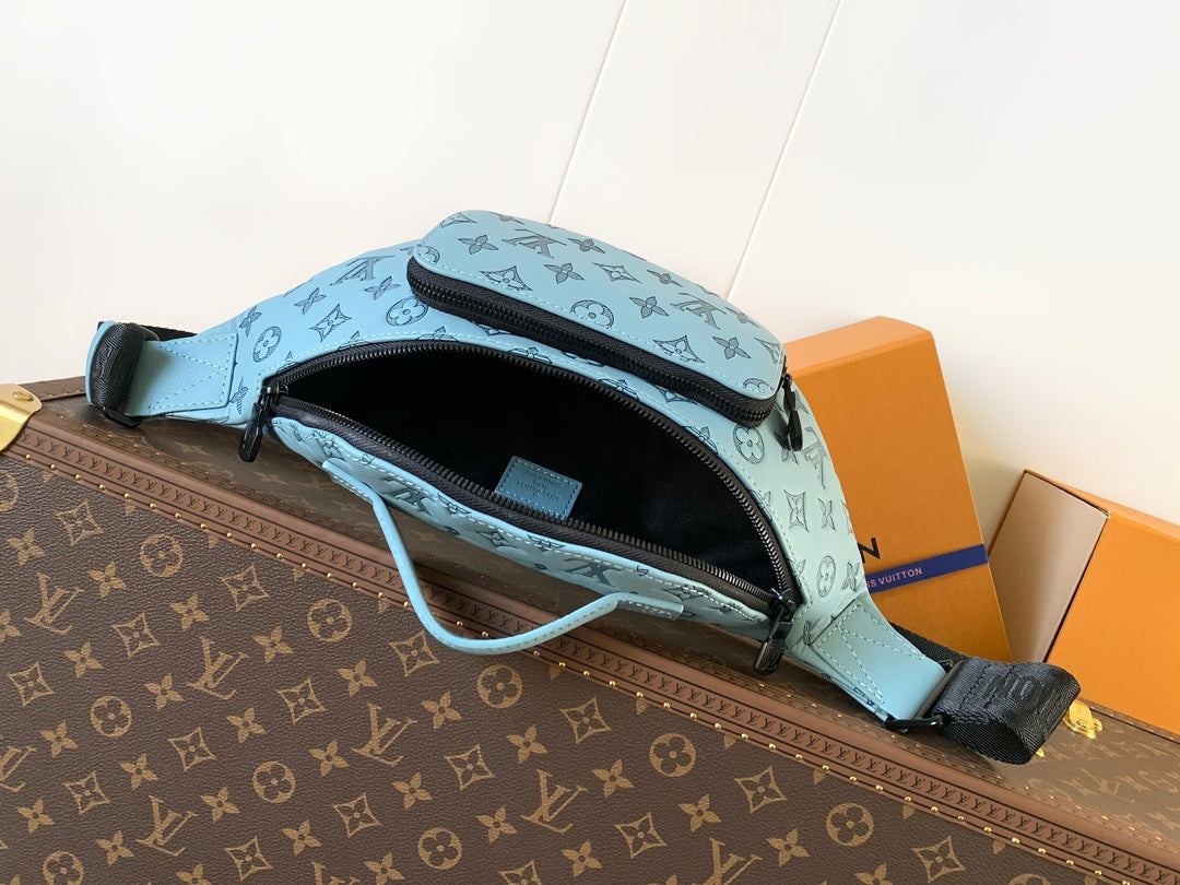 LV M14782 Rush Bumbag Light Blue Monogram Shadow Calfskin mysite