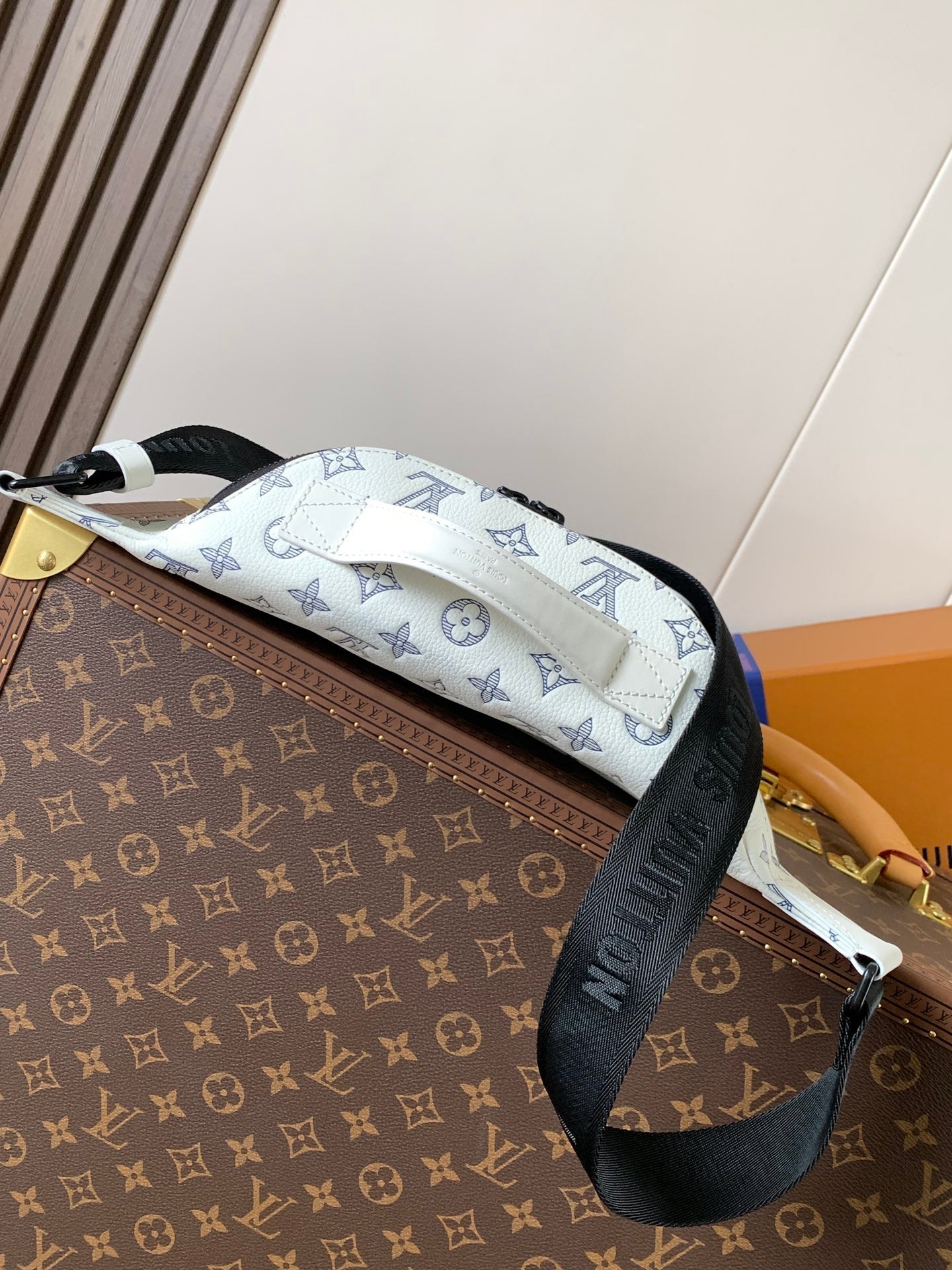 LV M25227 Rush Bumbag White Monogram Shadow Calfskin mysite