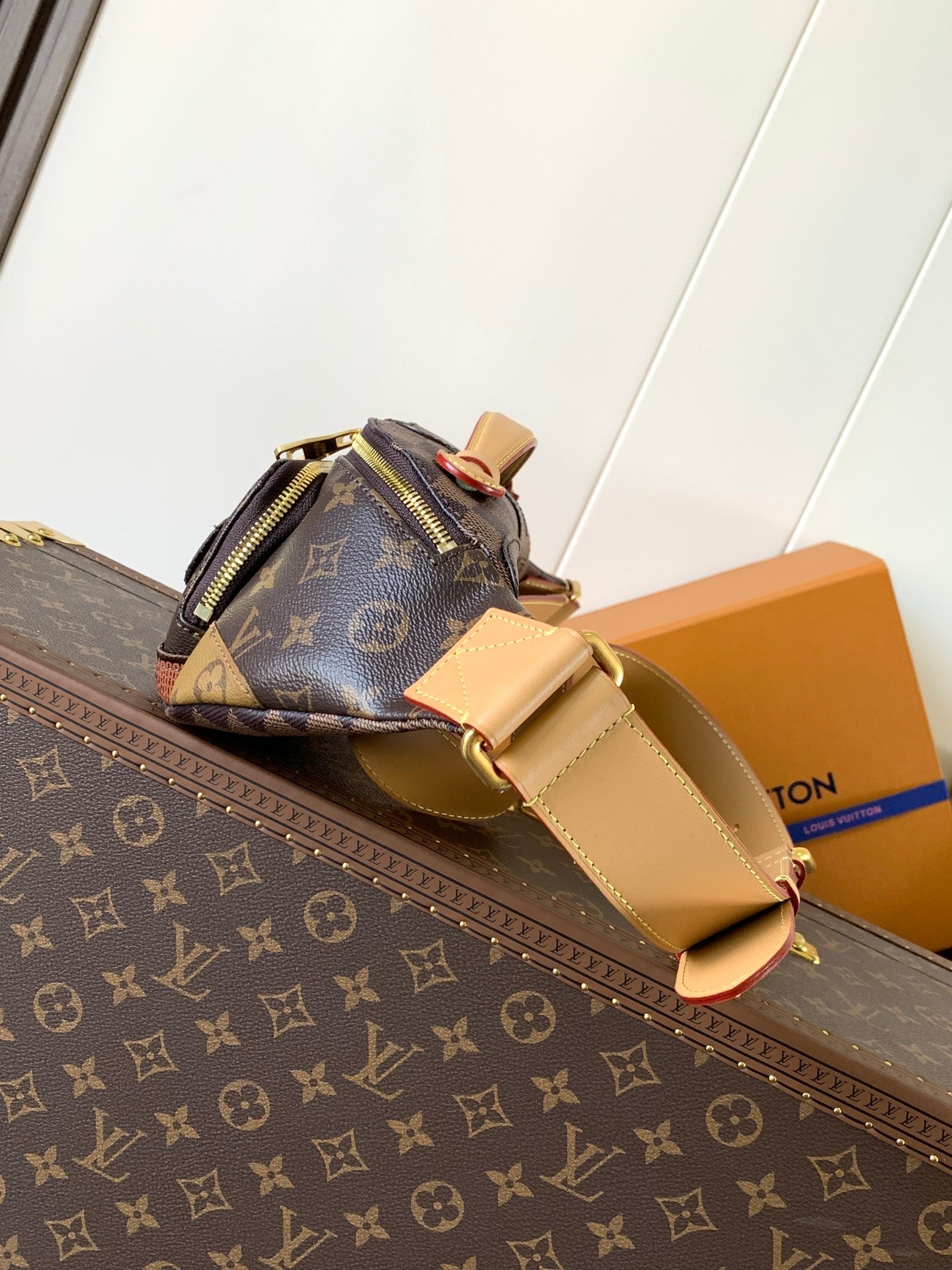 LV Rush Bumbag Brown Boro Monogram Landscape canvas & Cowhide mysite