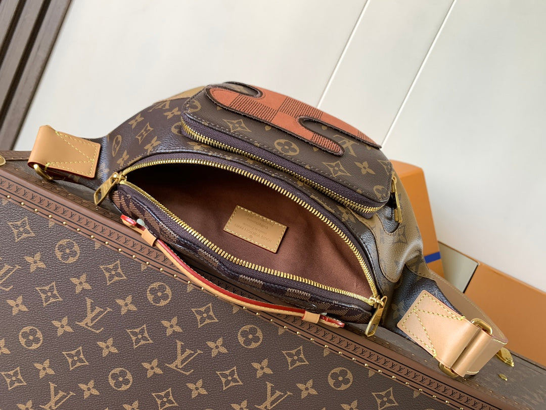 LV Rush Bumbag Brown Boro Monogram Landscape canvas & Cowhide mysite