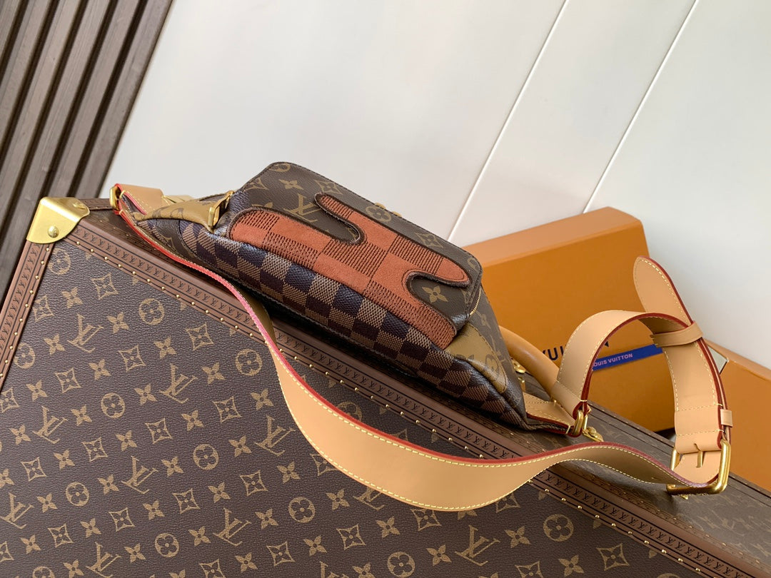 LV Rush Bumbag Brown Boro Monogram Landscape canvas & Cowhide mysite