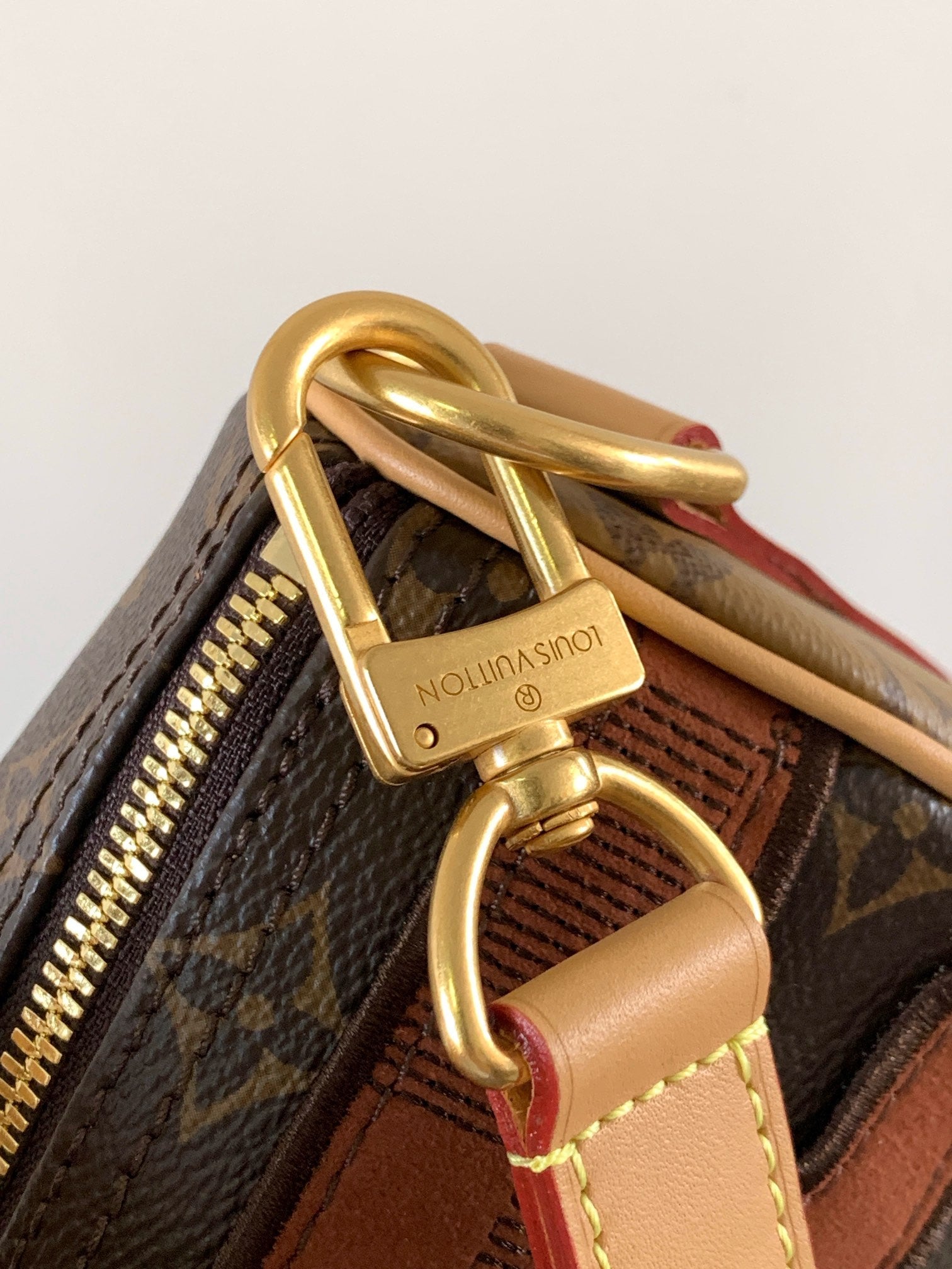 LV Keepall Bandoulière 25 Brown Boro Monogram Landscape canvas & Cowhide mysite