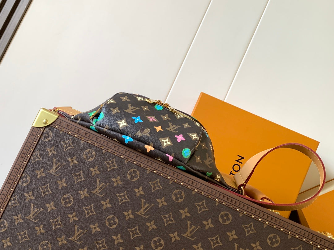 LV x Tyler M24858 Rush Bumbag Brown Monogram Canvas & Calfskin GHW mysite
