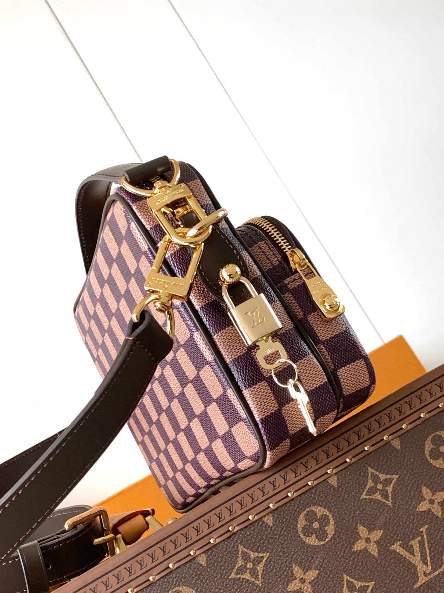 LV N40797 Nil Messenger Bag 25cm Damier Canvas & Leather Trim GHW mysite