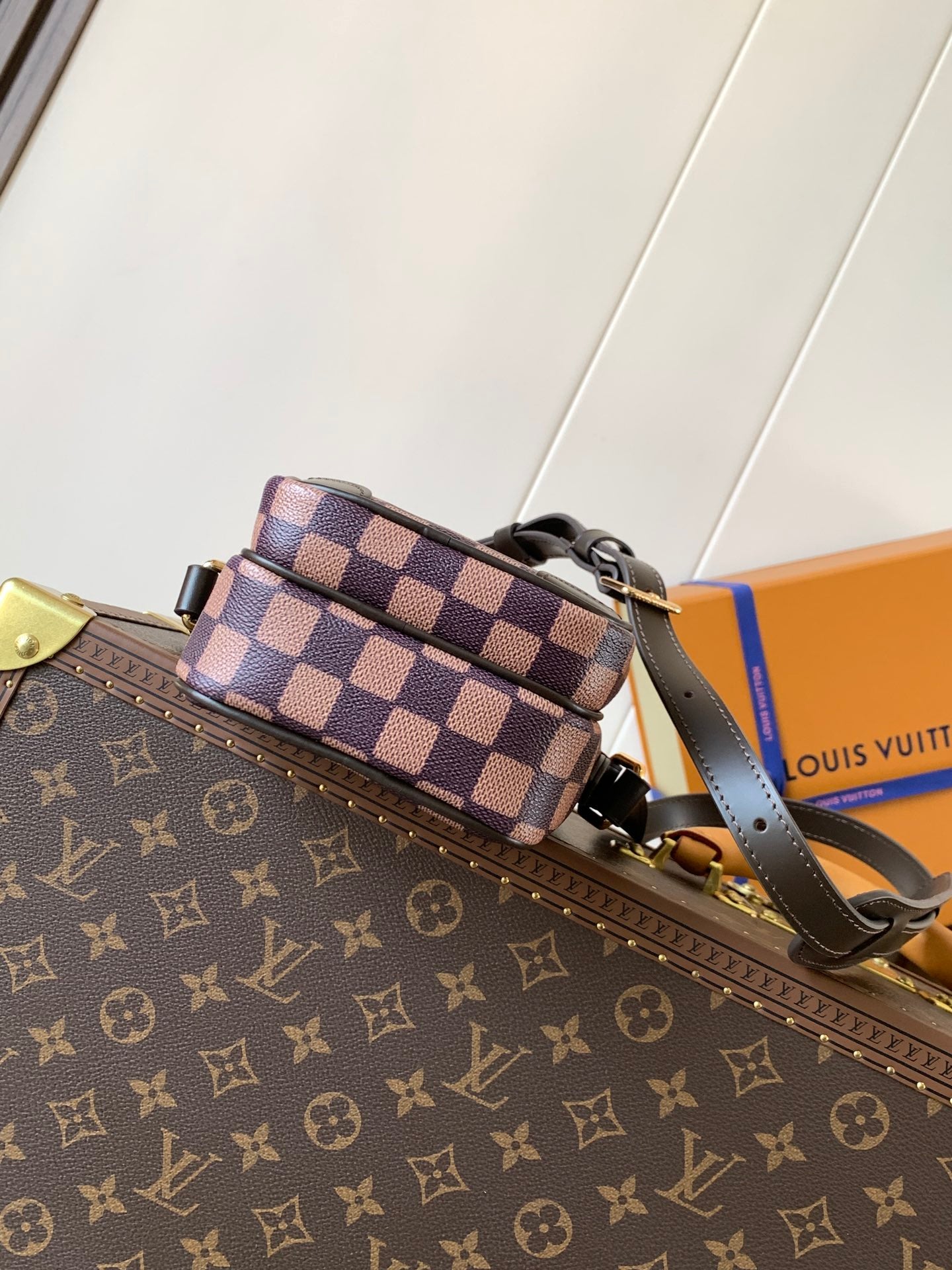 LV Amazone Cross-body Bag 13.5cm Brown Damier Phriendship Canvas mysite
