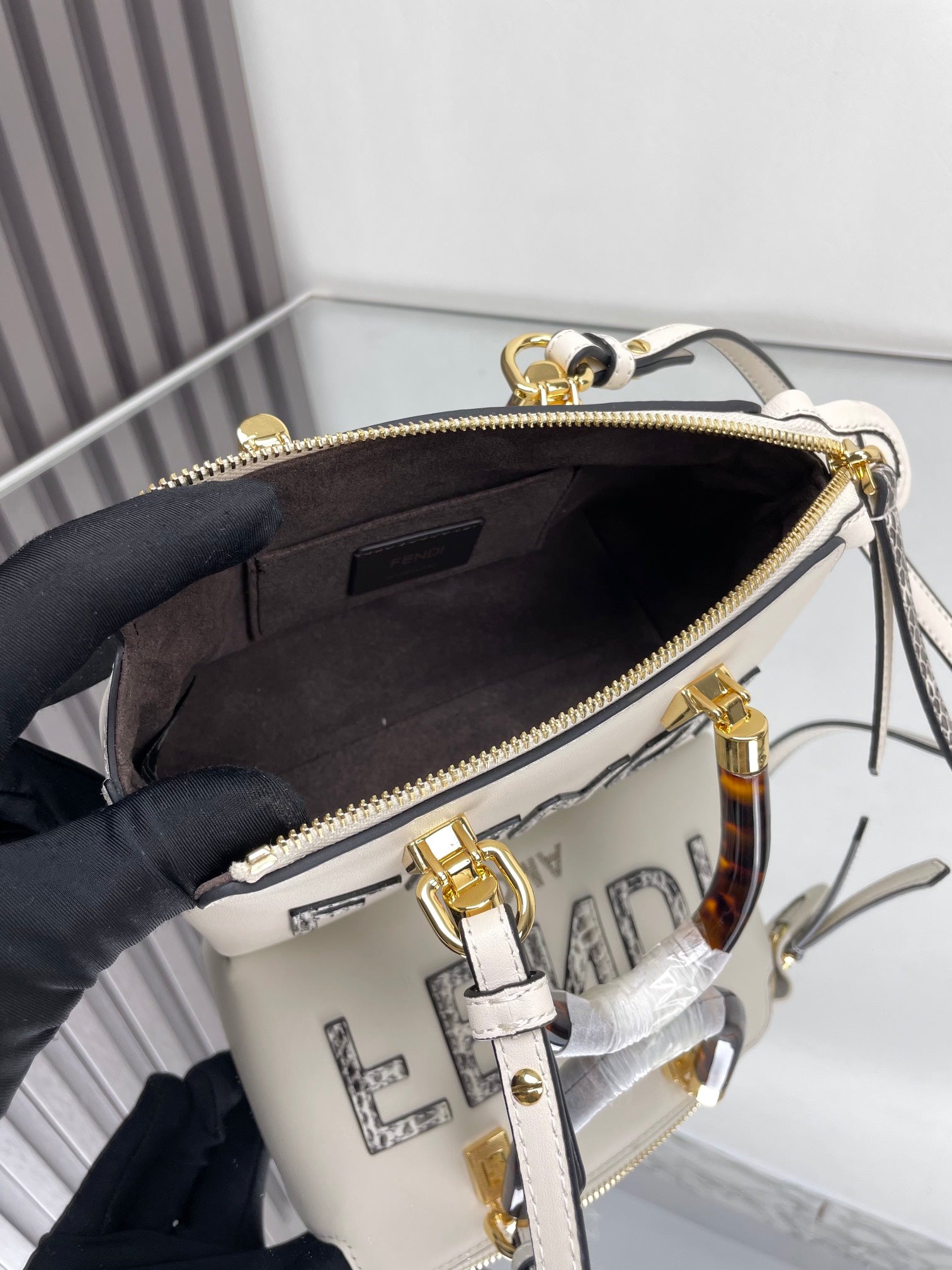 BY THE WAY MINI 18 IN WHITE LAMBSKIN GOLD HARDWARE mysite