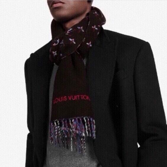 MONOGRAM GRADIENT TARTAN CITY SCARF 180 CM IN COLORFUL CASHMERE 391000 mysite