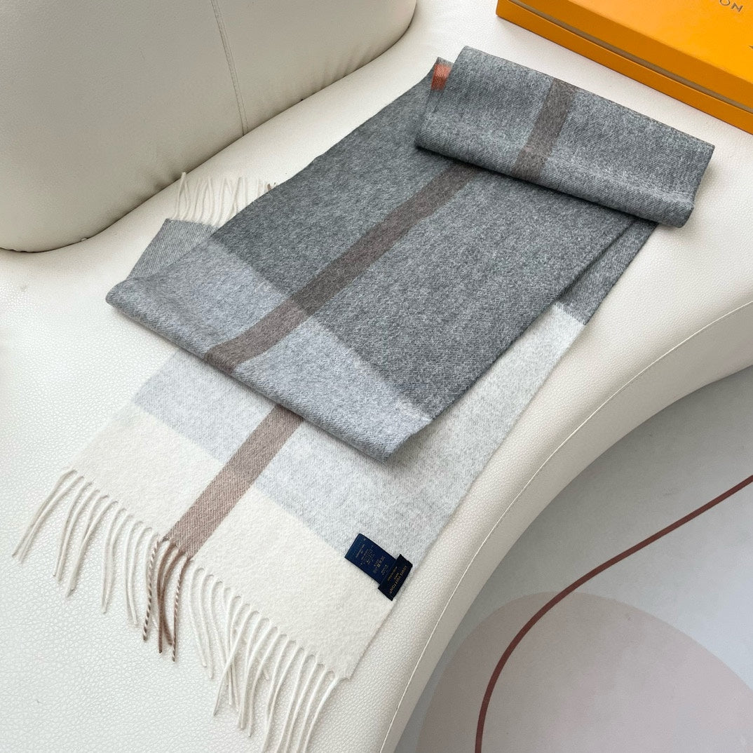 SCARF 180 CM IN DOVE GRAY CASHMERE 394702 mysite