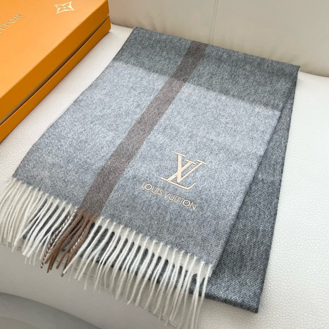 SCARF 180 CM IN DOVE GRAY CASHMERE 394702 mysite