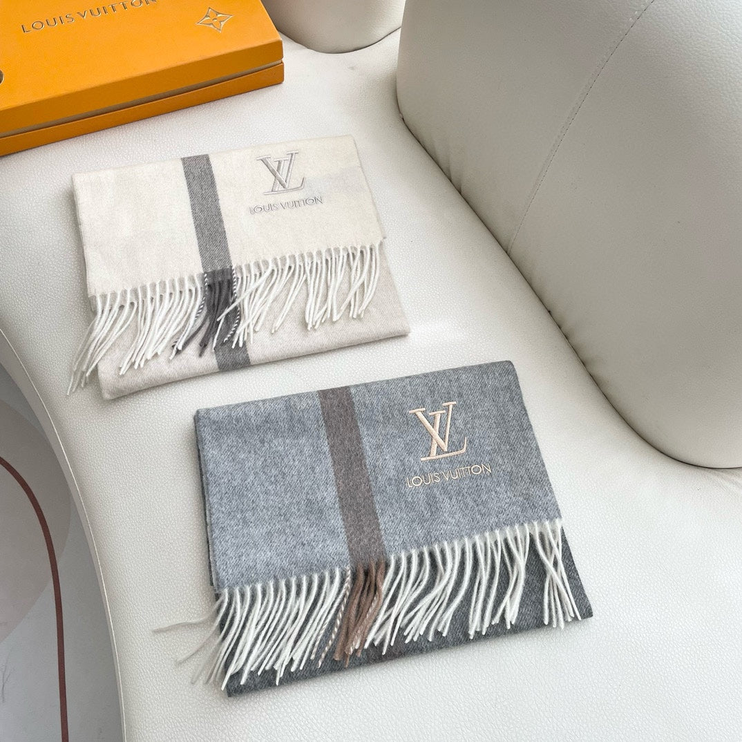 SCARF 180 CM IN DOVE GRAY CASHMERE 394702 mysite