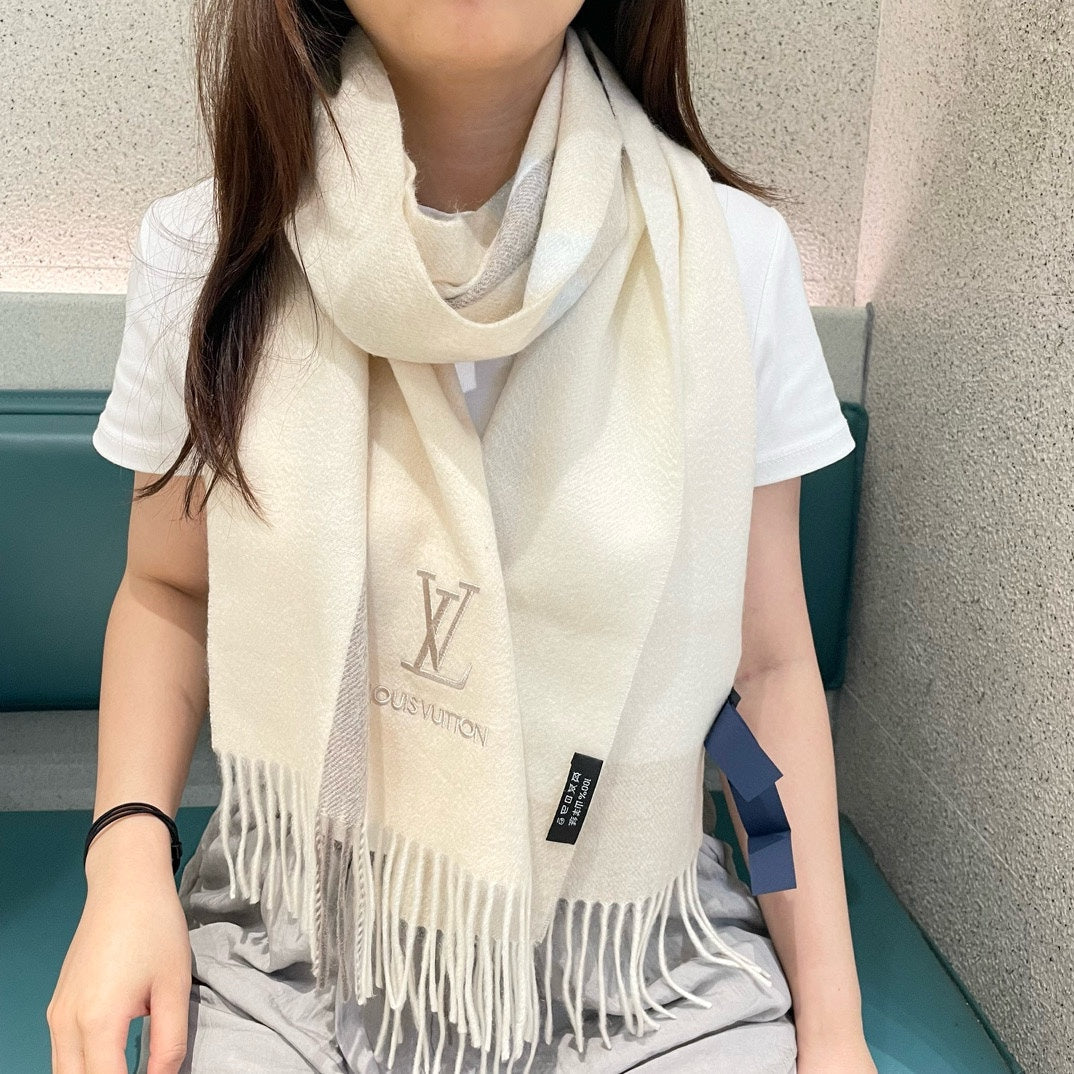 SCARF 180 CM IN BEIGE CASHMERE 394703 mysite