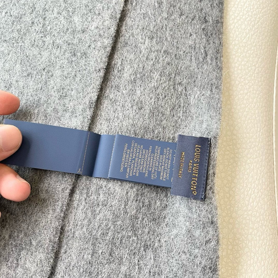 SCARF 180 CM IN SHADOW GRAY CASHMERE 396552 mysite