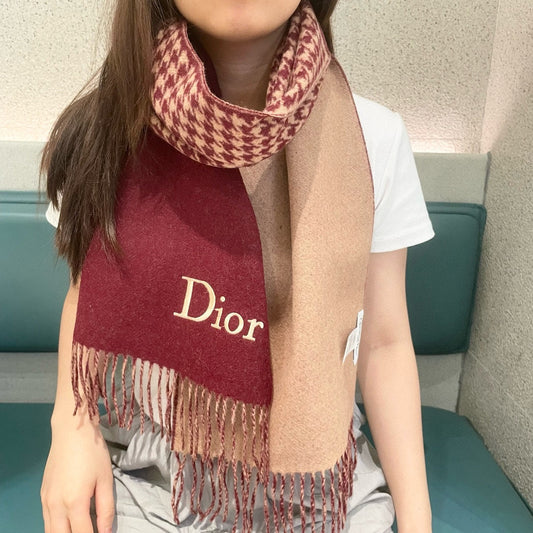 SCARF 180 CM CURRANT RED WOOL AND CASHMERE 407334 mysite