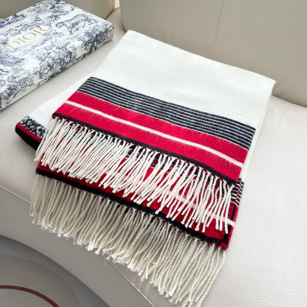 LARGE SHAWL 140 CM IN WHITE MIX COLORFUL CASHMERE AND WOOL 416843 mysite