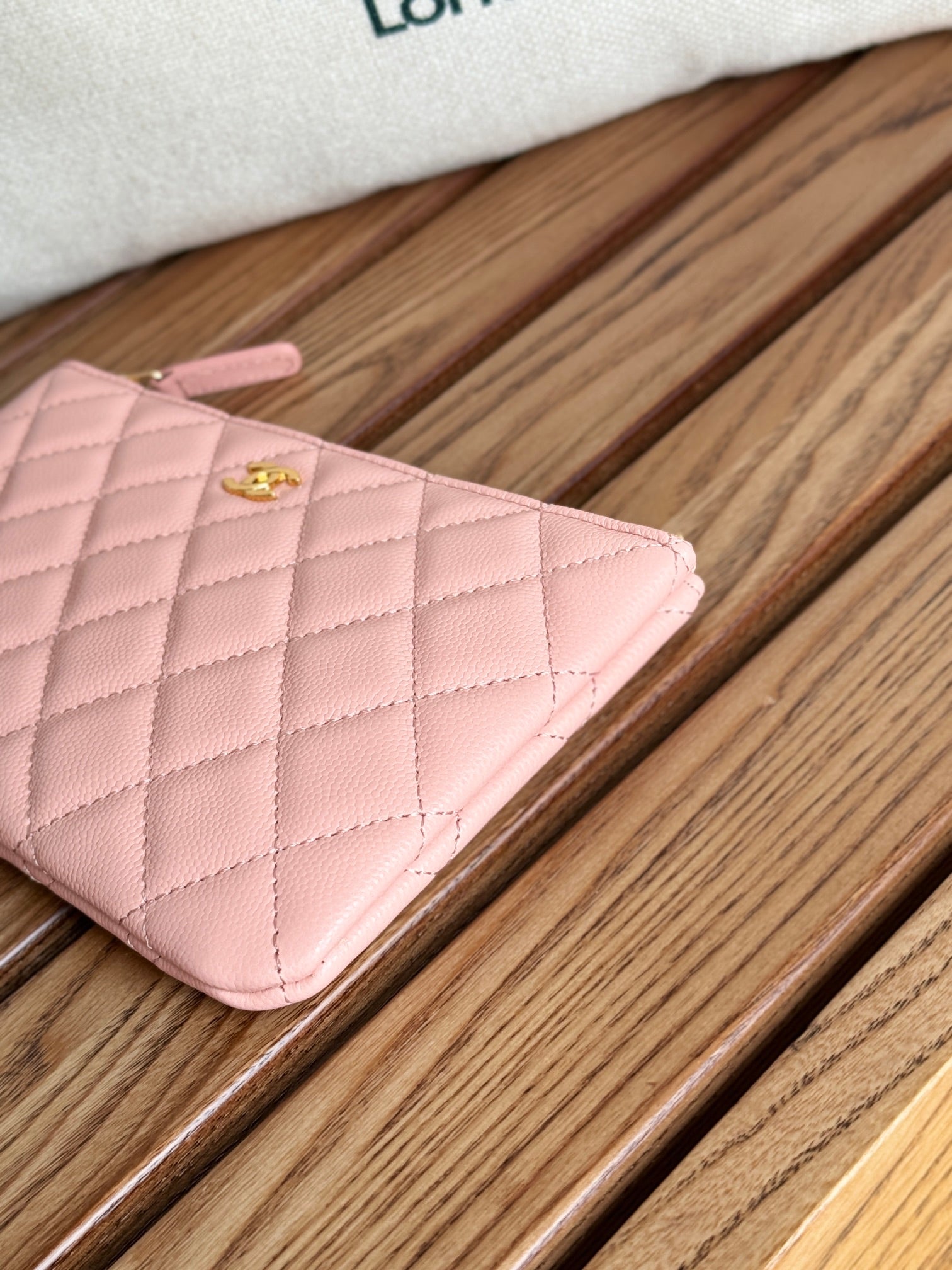 cc zipped wallet 20cm pink quilted caviar gold hardware mysite