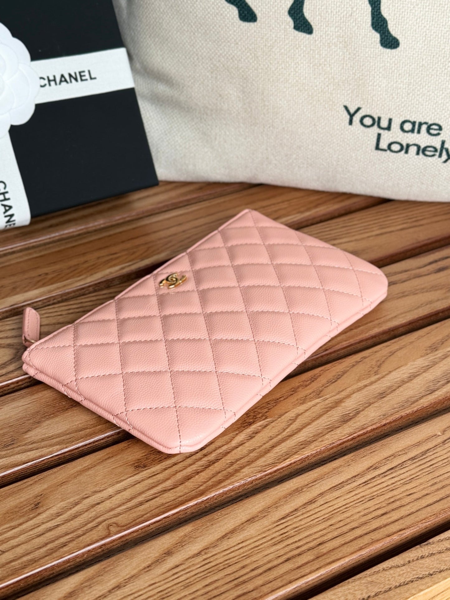 cc zipped wallet 20cm pink quilted caviar gold hardware mysite