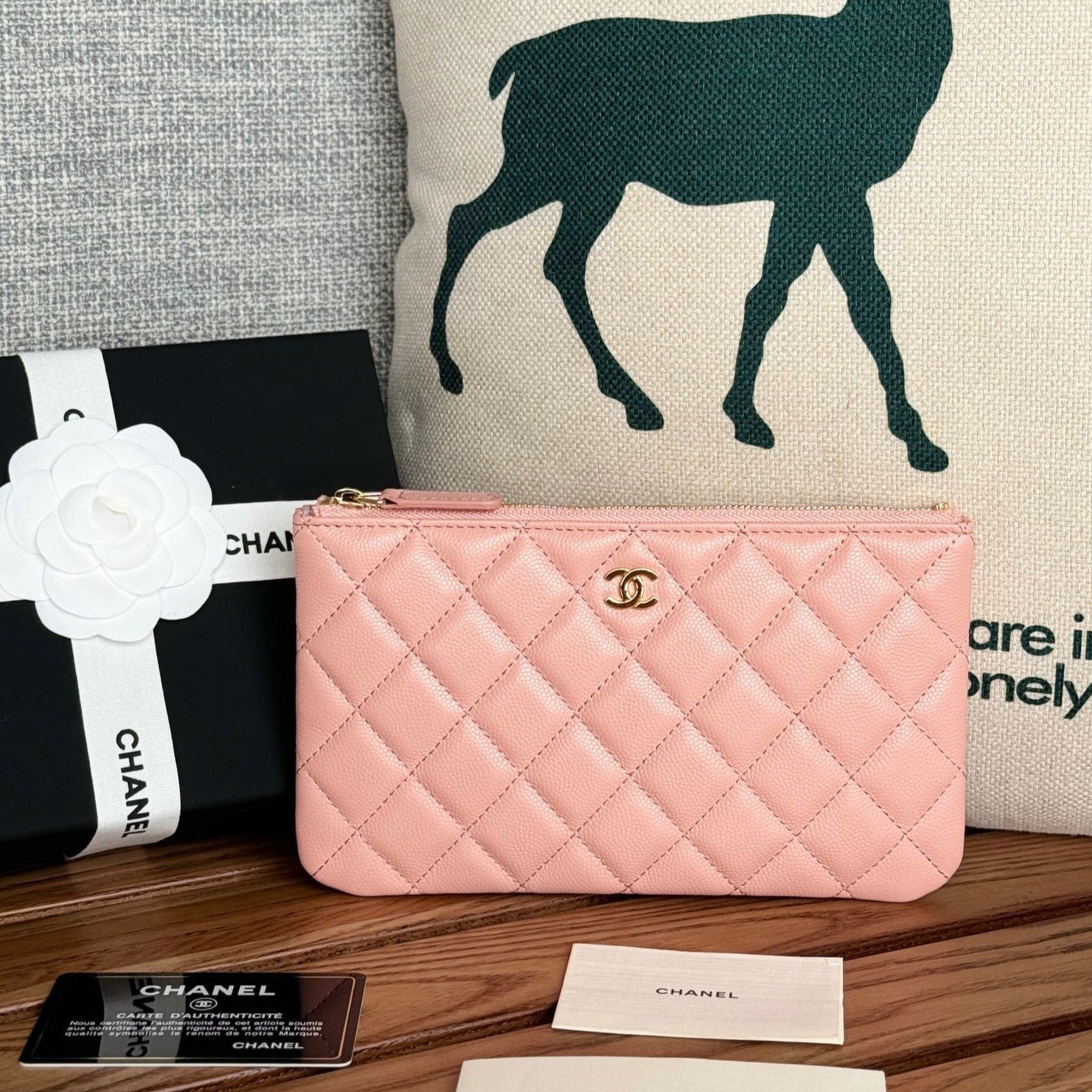 cc zipped wallet 20cm pink quilted caviar gold hardware mysite