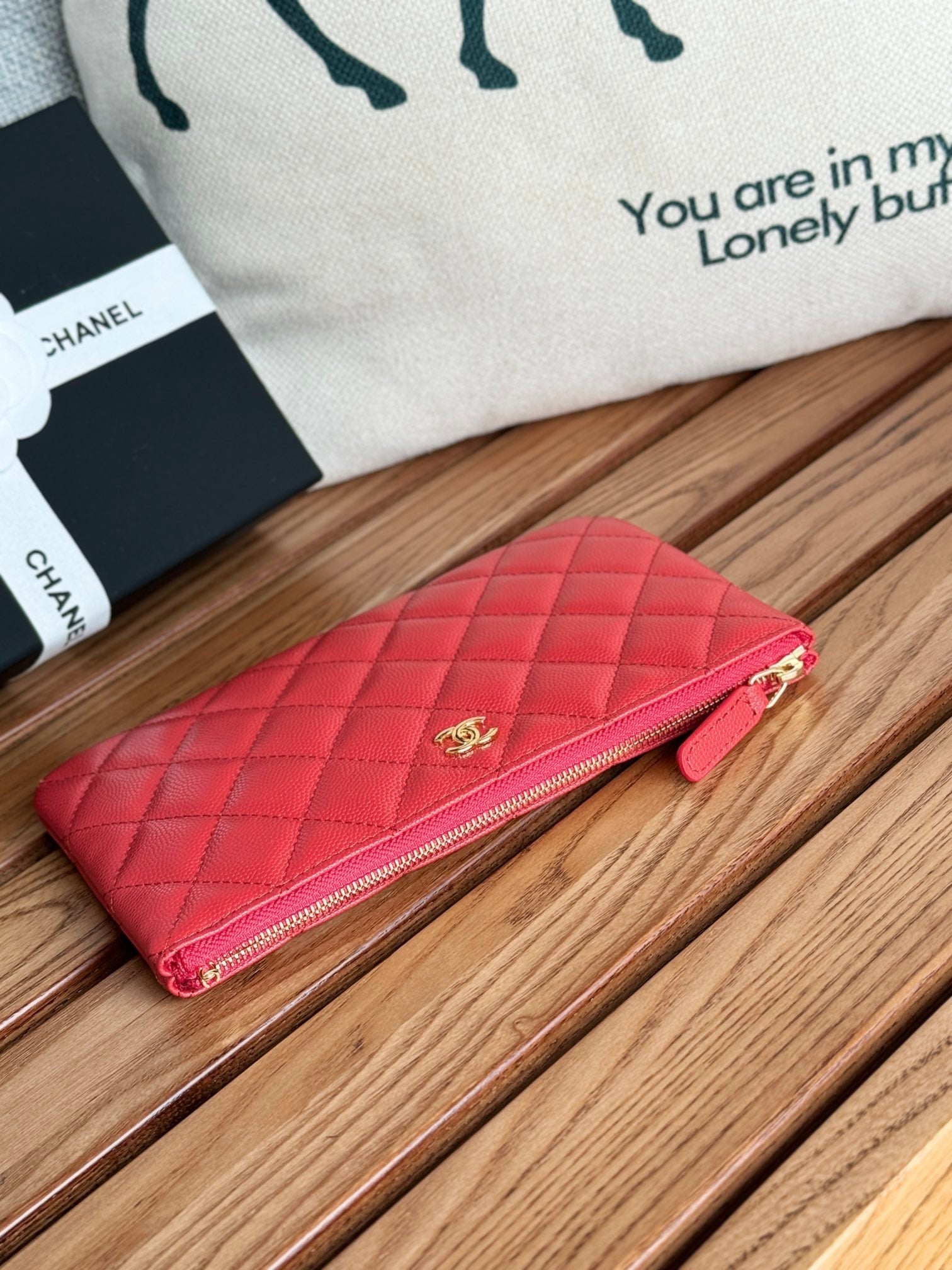cc zipped wallet 20cm red quilted caviar gold hardware mysite