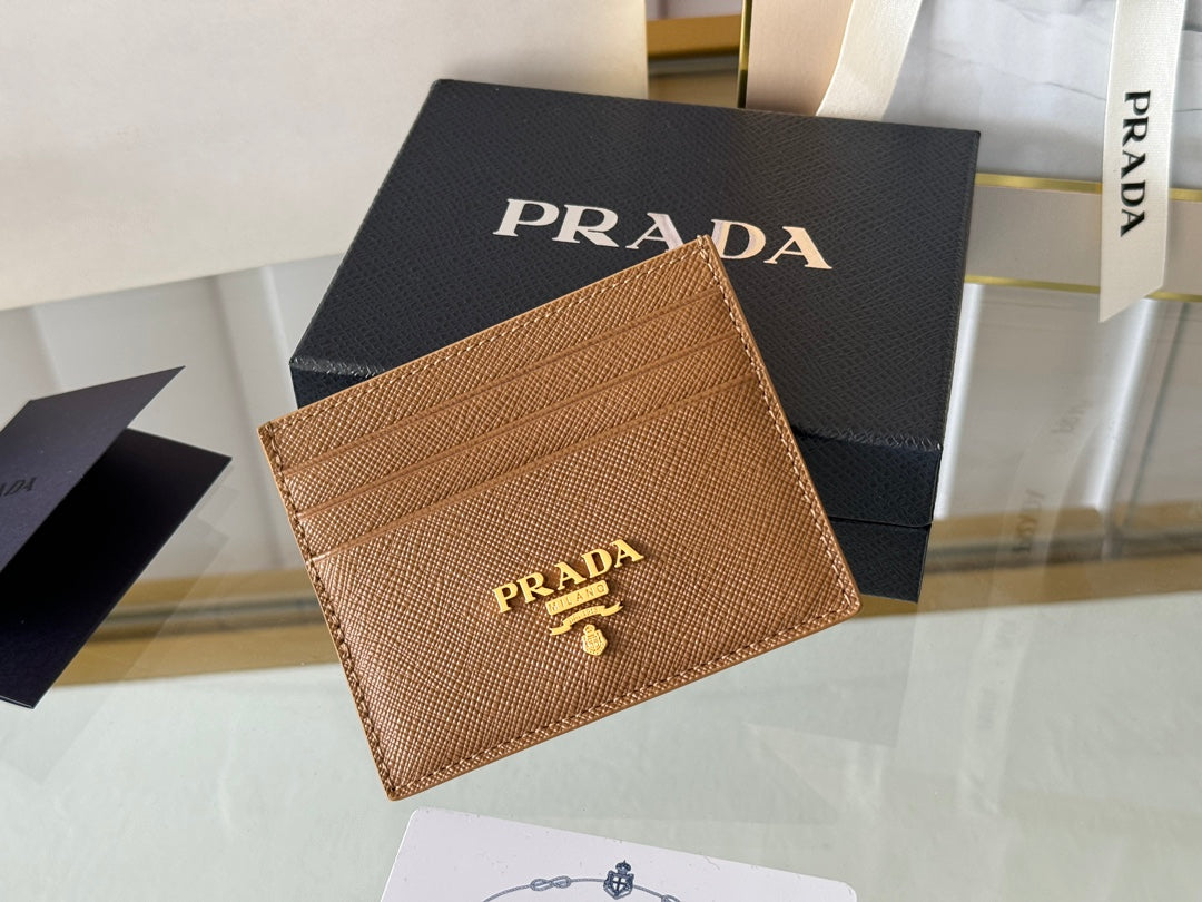 PRA 10 CARD HOLDER IN COFFEE BROWN CALFSKIN mysite
