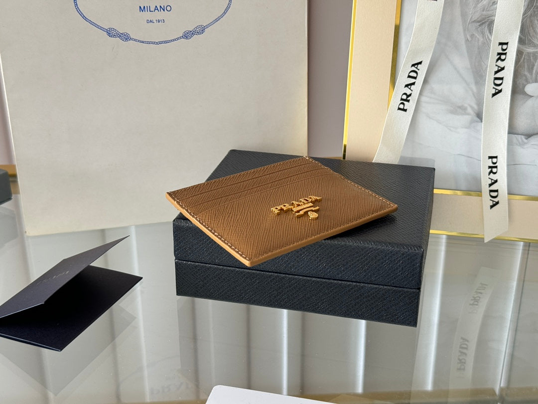 PRA 10 CARD HOLDER IN COFFEE BROWN CALFSKIN mysite