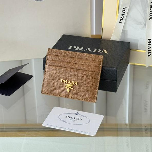 PRA 10 CARD HOLDER IN COFFEE BROWN CALFSKIN mysite