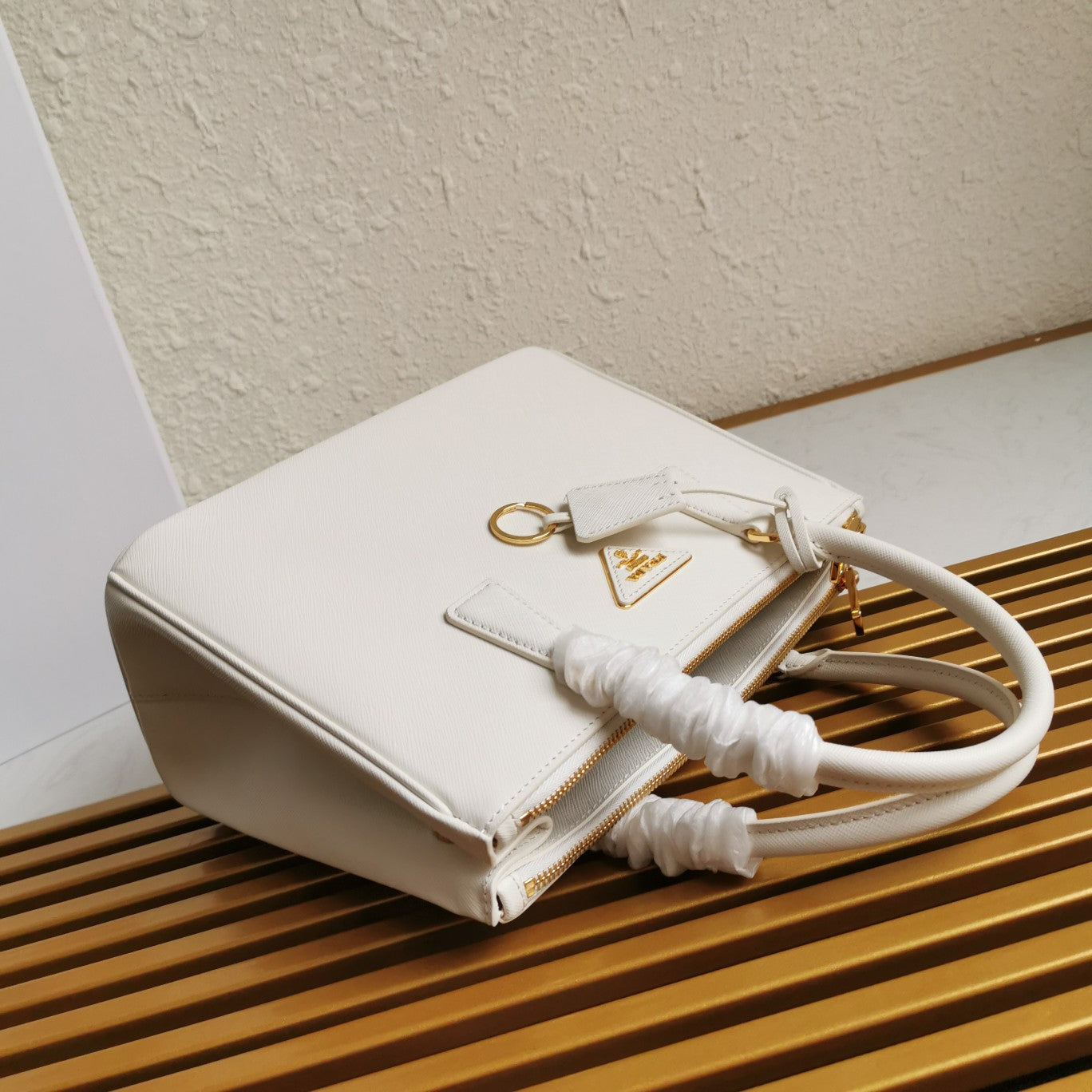 PRA GALLERIA 28 BAG IN WHITE SAFFIANO LEATHER mysite