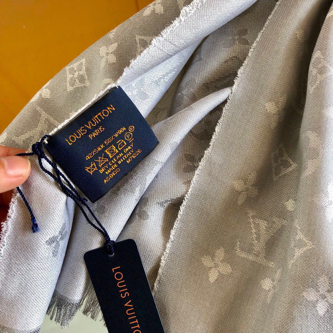 SCARF 200 CM IN LIGHT GRAY CASHMERE 393010 mysite