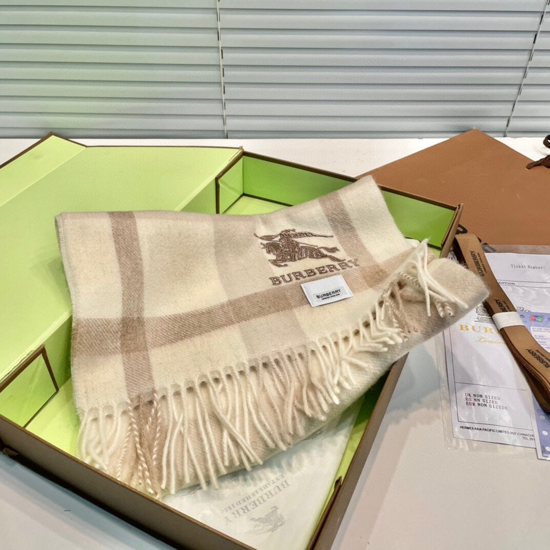 CLASSIC CHECK SCARF 180 CM IN COLORFUL CASHMERE 408962 mysite